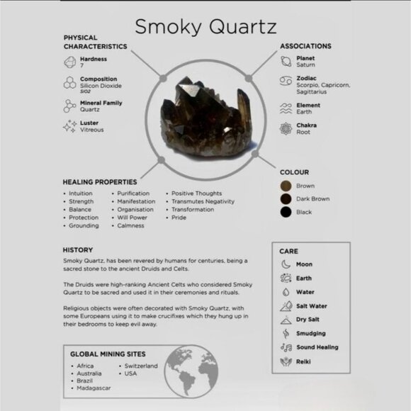 Smoky Quartz Leaf Wire Wrap Cuff – 14Kt Gold Over Copper – Grounding Talisman - Picture 6 of 12